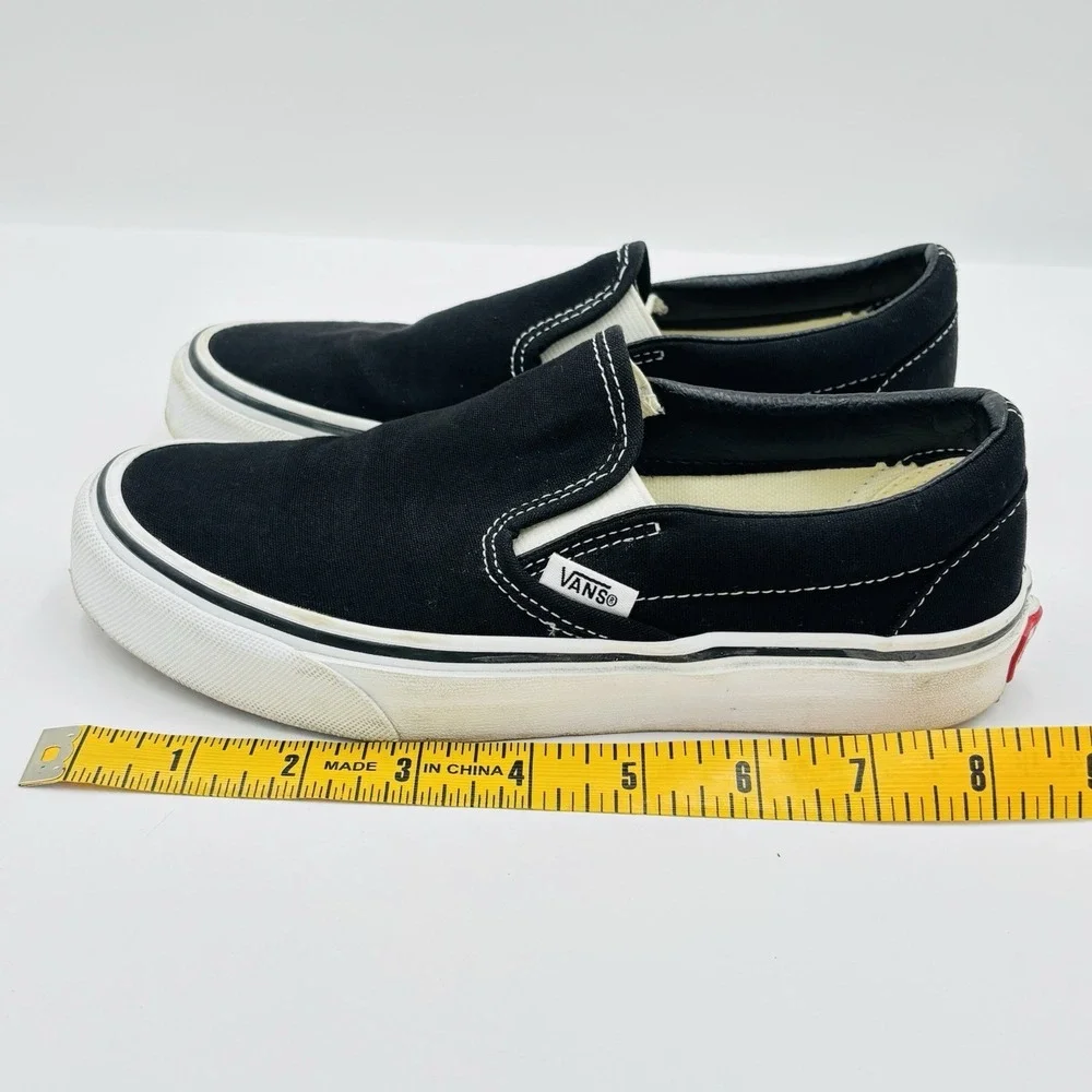 Vans Off The Wall Sneakers Shoes Unisex Adults M 3.5 W 5 Black Canvas Slip On